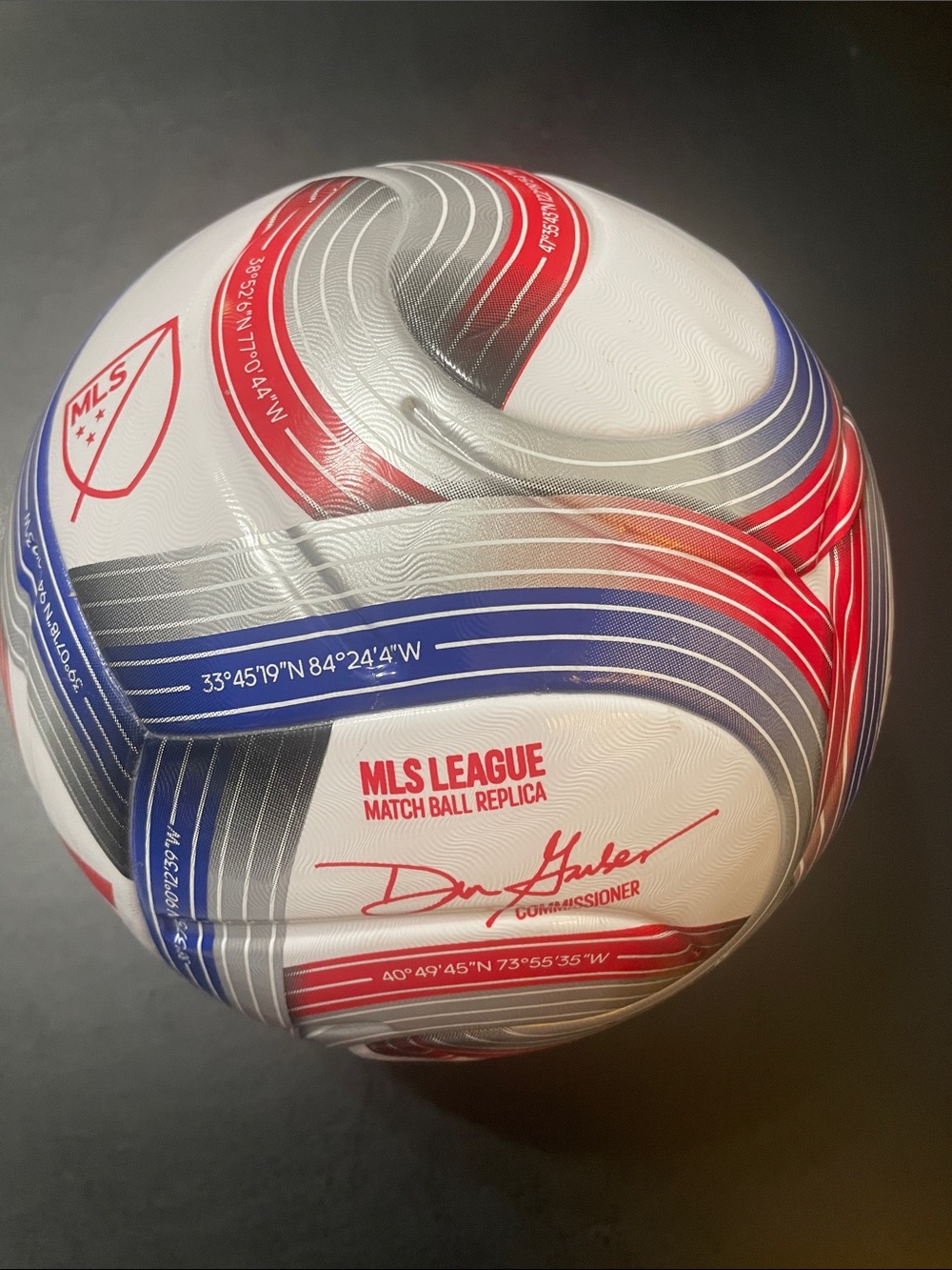 League Red, White, Blue FIFA Quality MLS Match Ball Replica Sz.5 Super Nice ⚽️